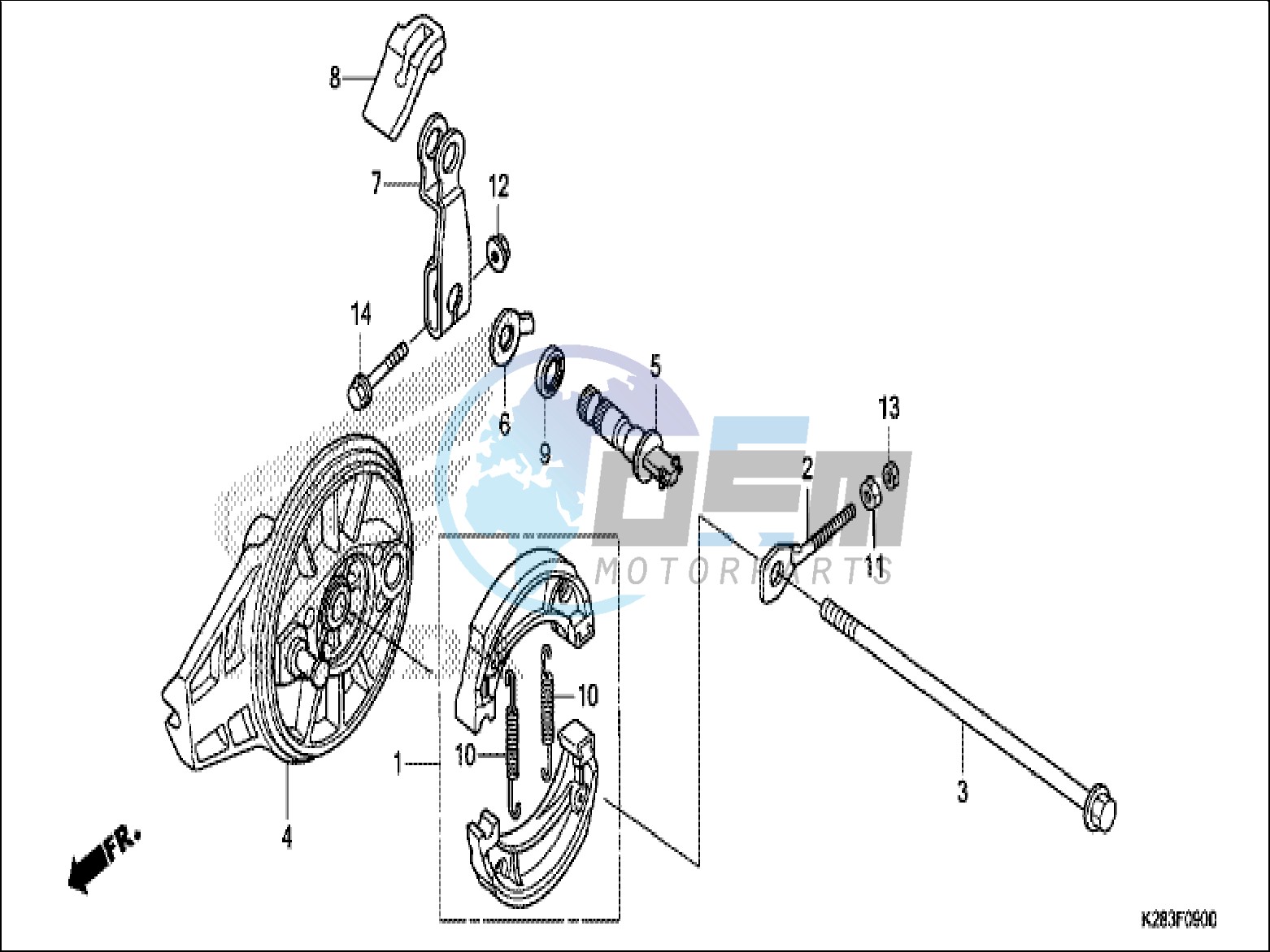 REAR BRAKE PANEL