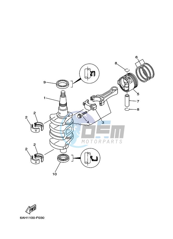 CRANKSHAFT--PISTON