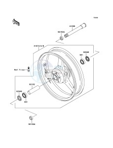 Z1000_ABS ZR1000C8F FR GB XX (EU ME A(FRICA) drawing Front Hub