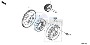 TRX500FPEC drawing STARTING GEAR