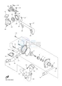 FJR1300AE FJR1300-AE FJR1300-AE (B96B B9A1) drawing WATER PUMP