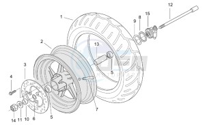 SR 50 IE-Carb drawing Front wheel