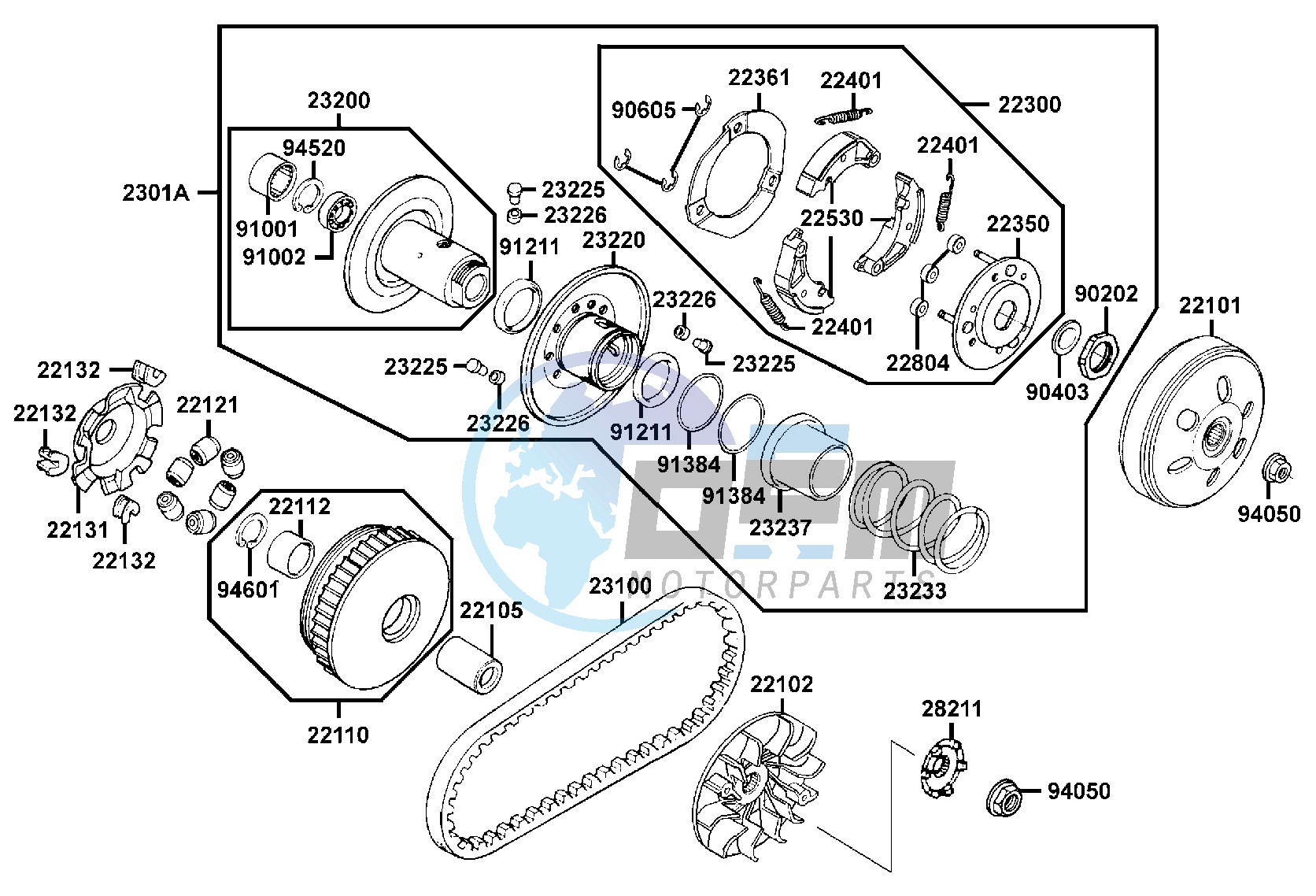 Driven Pulley