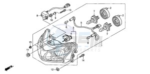 ST1300 drawing HEADLIGHT