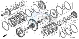 CB650FAG CB650F 6ED drawing CLUTCH