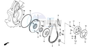 C90 drawing STARTING CLUTCH (C90MP/MT)