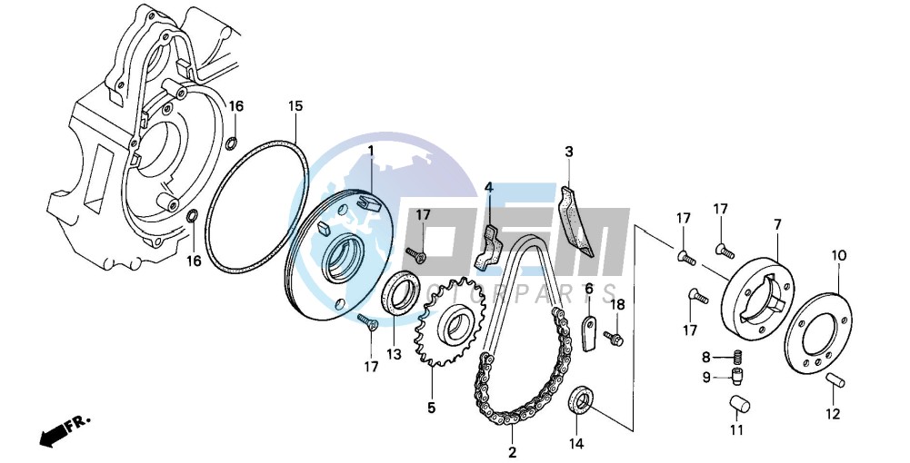 STARTING CLUTCH (C90MP/MT)