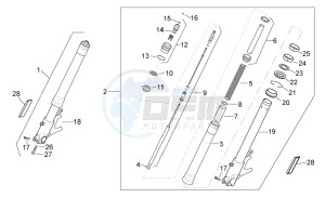 Griso V 8V 1200 drawing Front fork