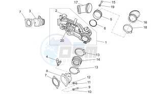 Griso S.E. 1200 8V USA-CND drawing Throttle body