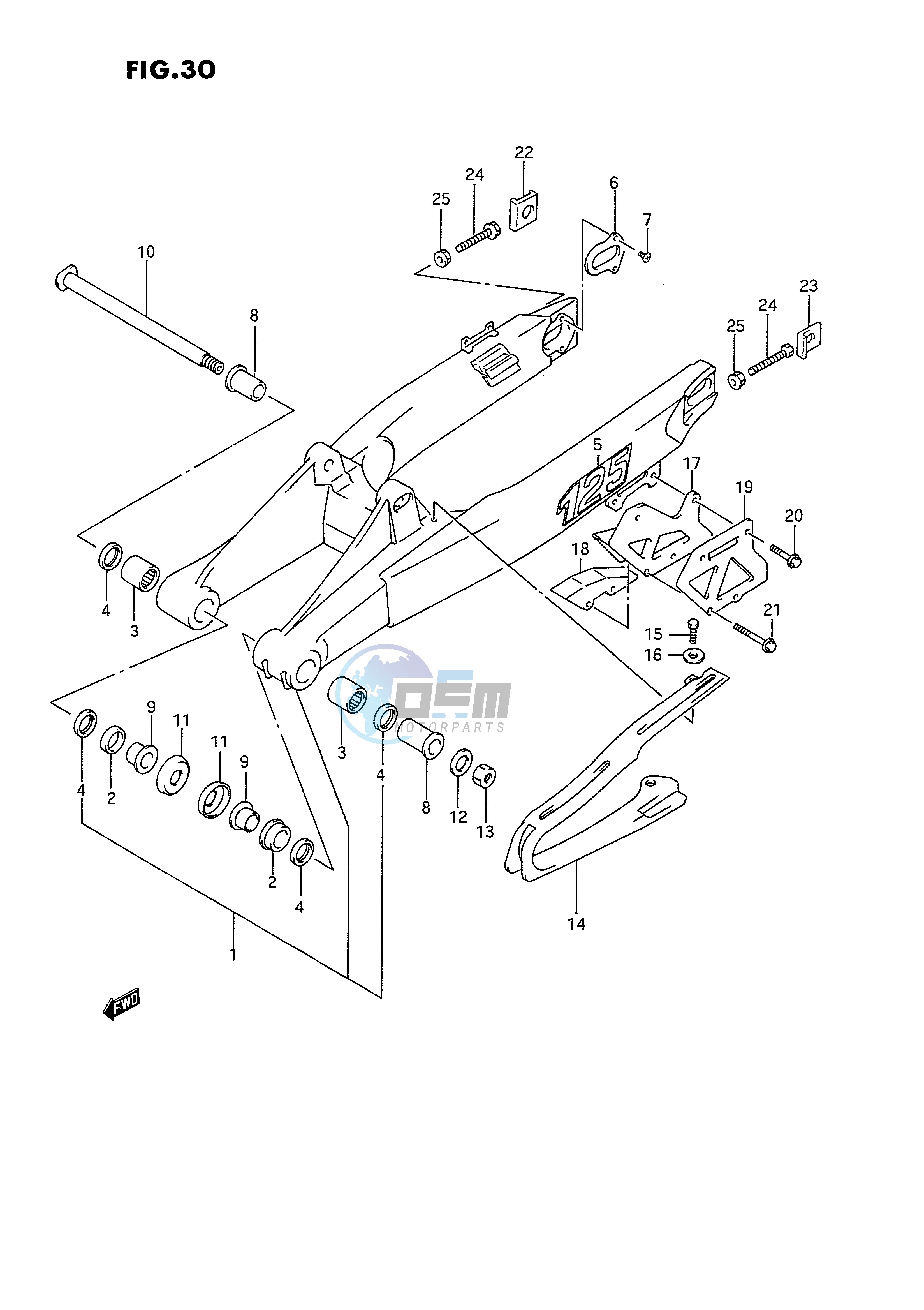 REAR SWINGING ARM (MODEL N)