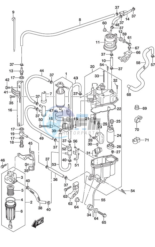 Fuel Pump/Fuel Vapor Separator