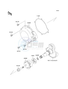 KVF 360 B [PRAIRIE 360] (B6F-B9F) B8F drawing RECOIL STARTER