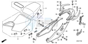 CBF1000A9 EK drawing SEAT/SEAT COWL