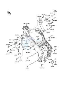 Z1000SX ABS ZX1000HCF FR GB XX (EU ME A(FRICA) drawing Engine Mount