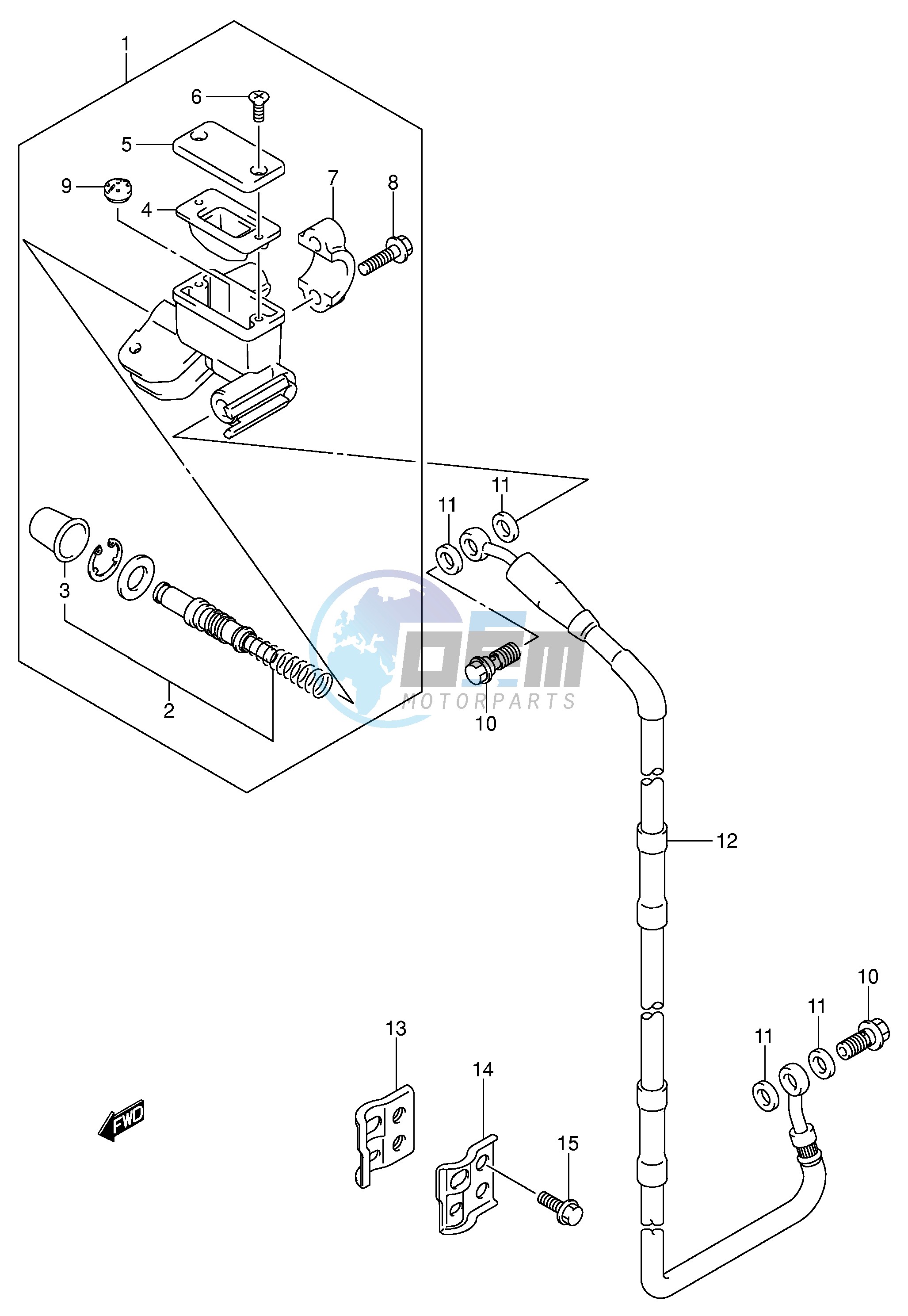 FRONT MASTER CYLINDER (MODEL K4)