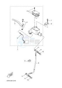 CW50N BOOSTER (2B7L 2B7M) drawing FRONT MASTER CYLINDER