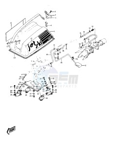 JS 400 A [JS400] (A3) [JS400] drawing ENGINE HOOD_COOLING & BILGE