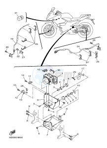 XJ6S ABS 600 DIVERSION (S-TYPE, ABS) (36D7) drawing ELECTRICAL 3