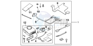 CB600F39 Spain - (SP / ST 25K) drawing KIT ALARM SYS