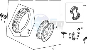 CROX 50 (AE05W6-NL) (L5-M1) drawing REAR WHEEL