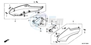 VFR800XC drawing SIDE COVER