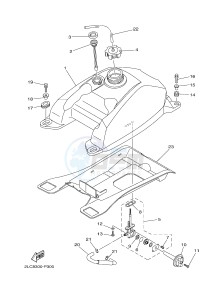 YFM450FWAD YFM450PHF GRIZZLY 450 EPS HUNTER (2LCA) drawing FUEL TANK