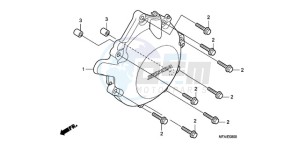 CBF1000S9 France - (F / ABS CMF) drawing A.C. GENERATOR COVER