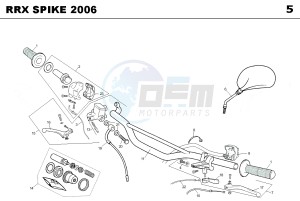 RRX SPIKE 50 drawing CONTROLS -  STEER