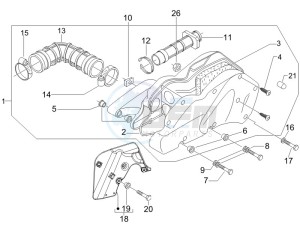 Beverly 125 e3 drawing Air filter