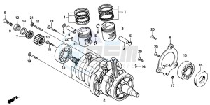 CB125T drawing CRANKSHAFT/PISTON