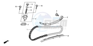 SH300AR drawing CAM CHAIN