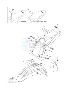 YZ250 (1SS9 1SSA 1SSB 1SSC 1SSC) drawing FENDER