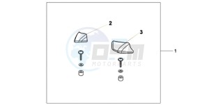 CBF1000T9 F / ABS CMF drawing PILLION ARM REST SET