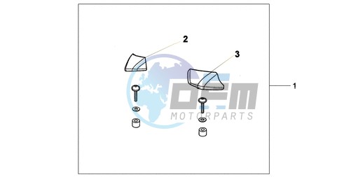 PILLION ARM REST SET