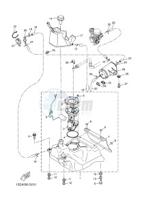 YP400RA X-MAX 400 ABS X-MAX (1SDA 1SDA 1SDA 1SDA 1SDA) drawing FUEL TANK