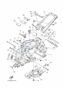 YFZ450R (BW2V) drawing FRAME