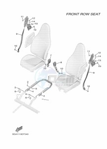 YXF850ES YXF85WPSK (BG4K) drawing SEAT 2