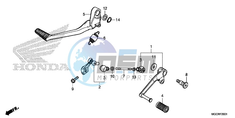 PEDAL (CB1100CA/CAD/NA/NAD)