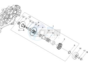 Liberty 125 4t Delivery e3 Single drawing Driven pulley