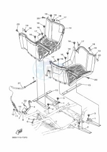 YFM450FWBD KODIAK 450 EPS (BHT2) drawing STAND & FOOTREST