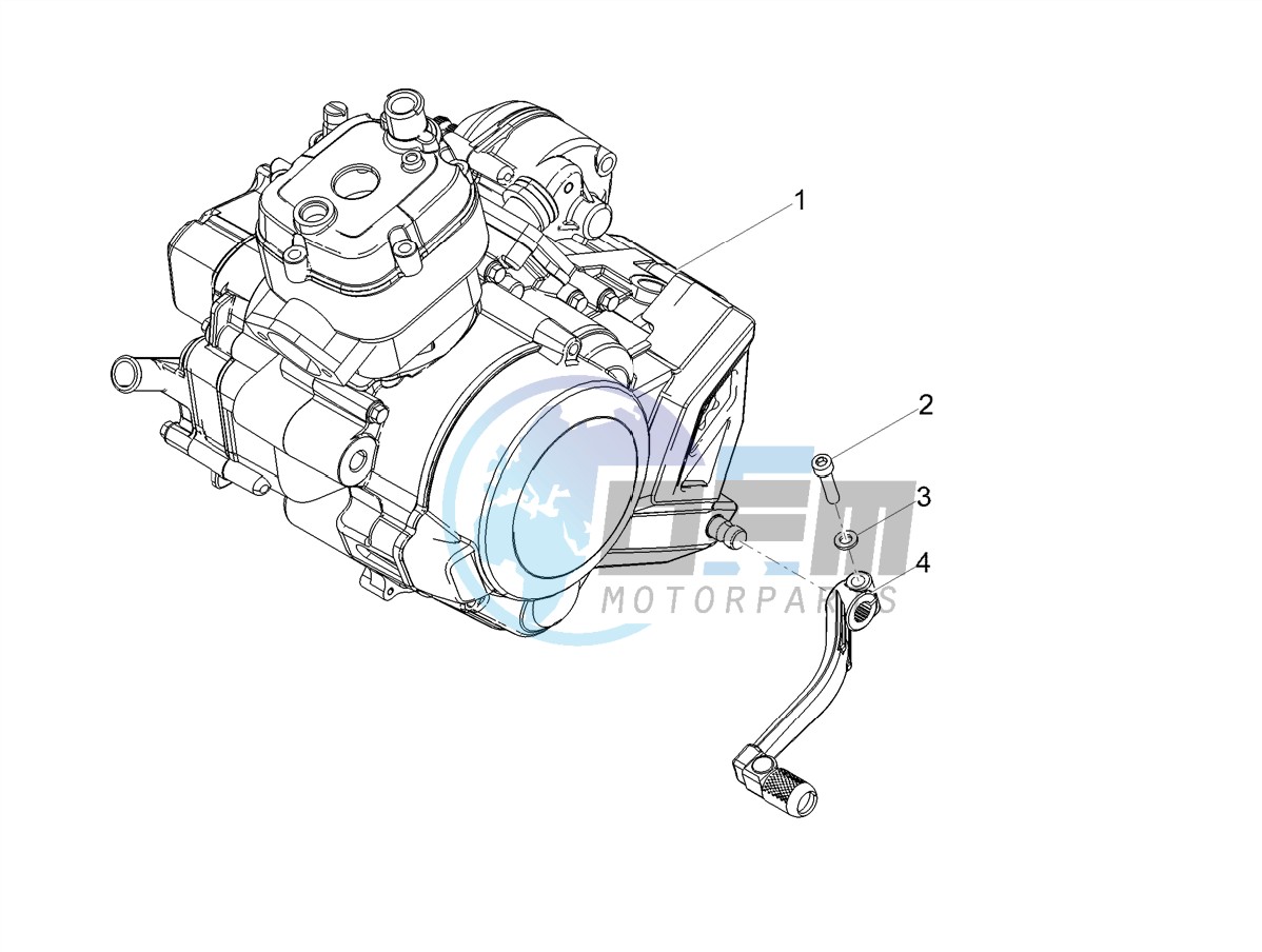 Engine-Completing part-Lever