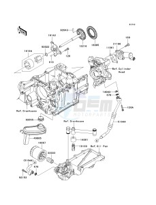 ZG 1400 A [CONCOURS 14 ABS] (8F-9F) A8F drawing OIL PUMP_OIL FILTER