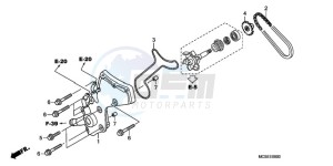 ST1300A9 Korea - (KO / ABS MME) drawing WATER PUMP COVER