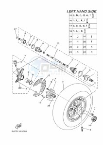 YFM700FWAD YFM70GPAK (B4FF) drawing FRONT WHEEL