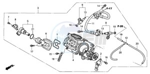 NT700VA drawing THROTTLE BODY