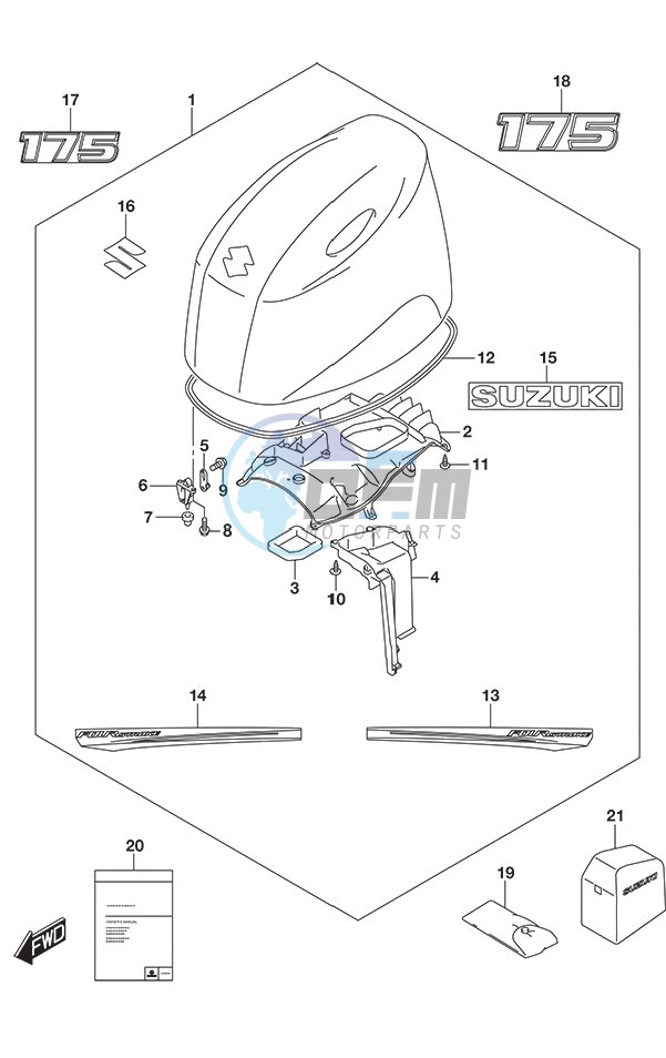 Engine Cover (White)