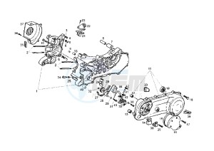 ATLANTIS O2 RED BULLET - 50 cc drawing CRANKCASE-COVER