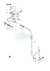 RM125 (E2) drawing FRONT MASTER CYLINDER