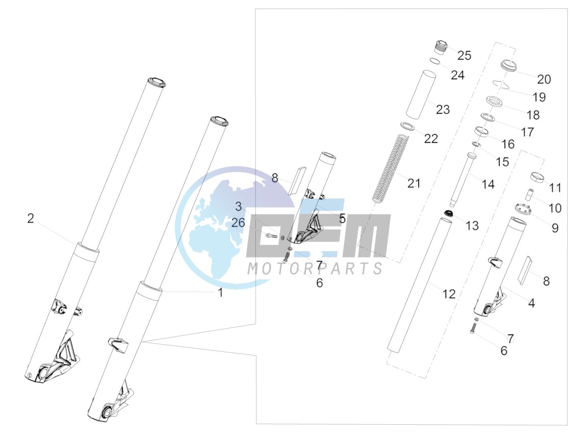 Front fork Kaifa