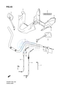 AN400 BURGMAN EU-UK drawing HANDLEBAR